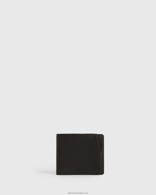 AllSaints Havoc Leather Wallet Men Black LN2N22060